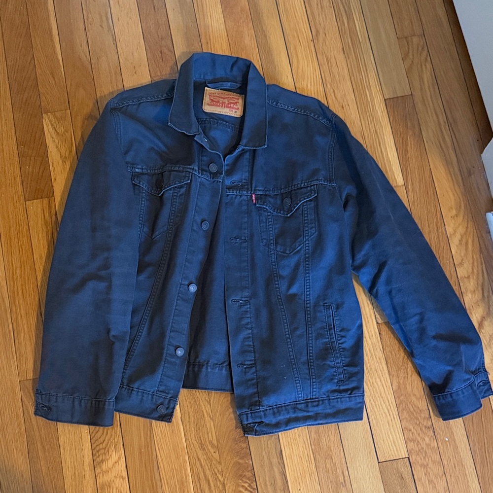 Levi's Dark Charcoal Gray Denim Jacket